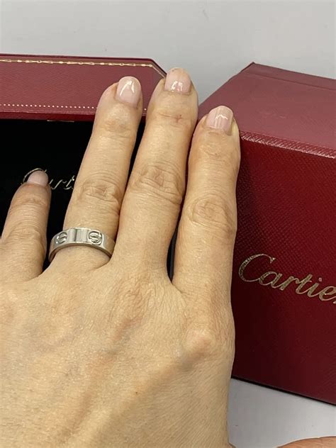 cartier love rings authentic used.